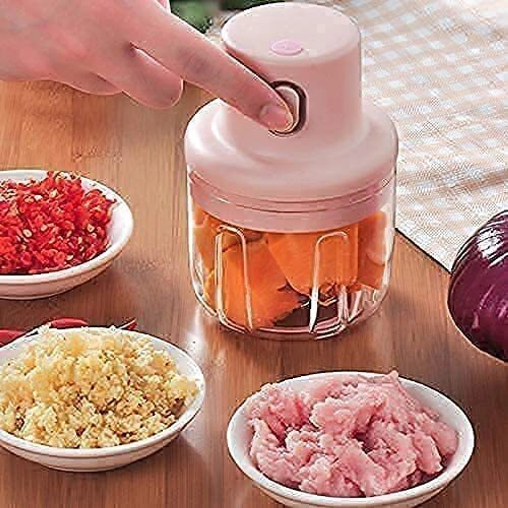 USB Rechargeable Mini Food Chopper